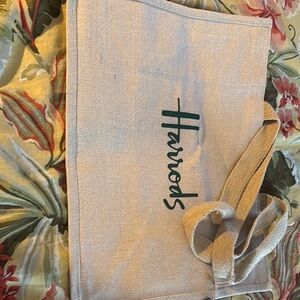 Harrods Beige Tote Bag